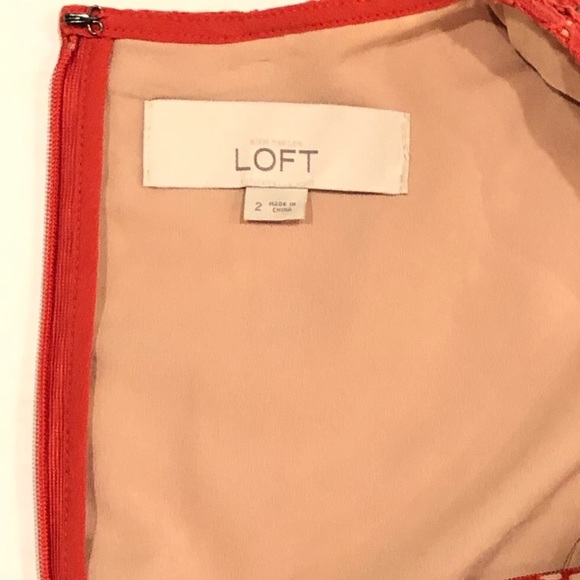 LOFT Lace Dress - Size 2 - Picture 3 of 5